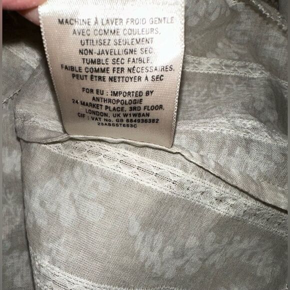 ANTHROPOLOGIE HD in Paris  Solstice Breeze Tunic Top 6 - Picture 8 of 8